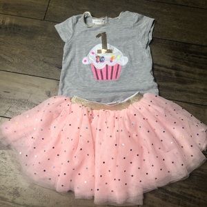 Mud Pie Girl’s First Birthday Outfit 🧁